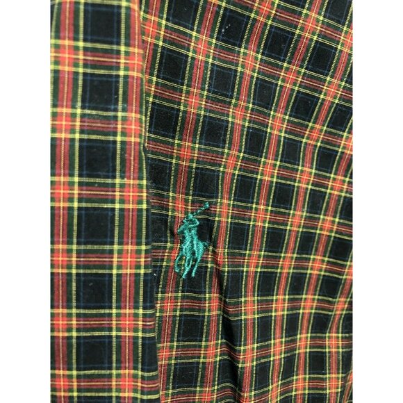 Ralph Lauren Men's XL Multicolor Plaid Button-Down Shirt 100% Cotton Long Sleeve - Picture 3 of 5